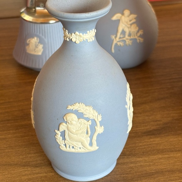 Wedgwood Other - Wedgwood Light Blue Jasperware-Style Bud Vase